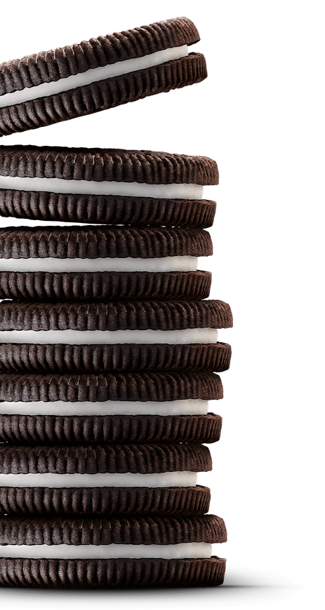 Stack of OREO cookies